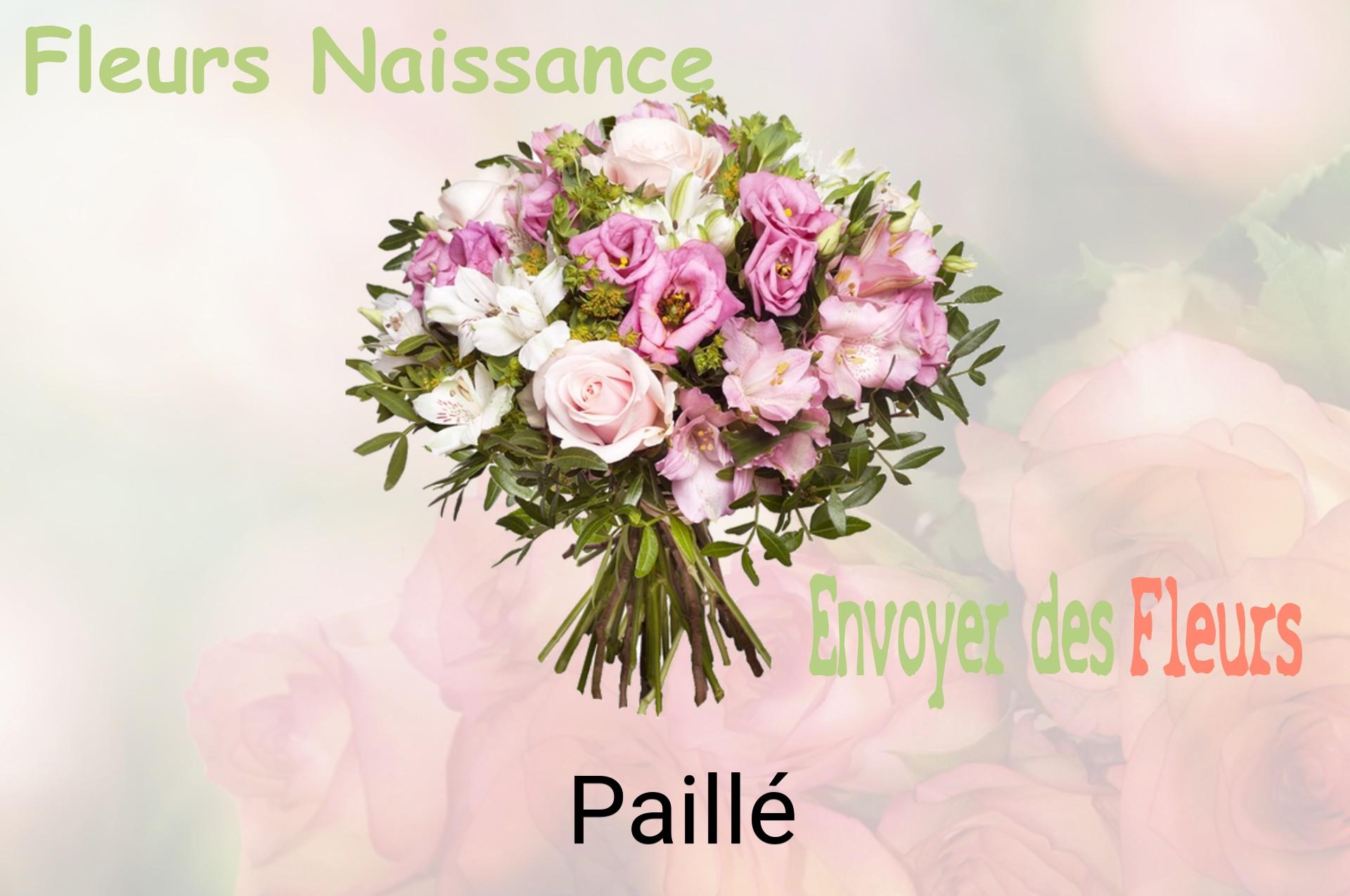 Bouquet de fleurs de naissance livré à Paillé
